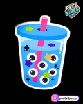 Eye Bubble Drink Sticker