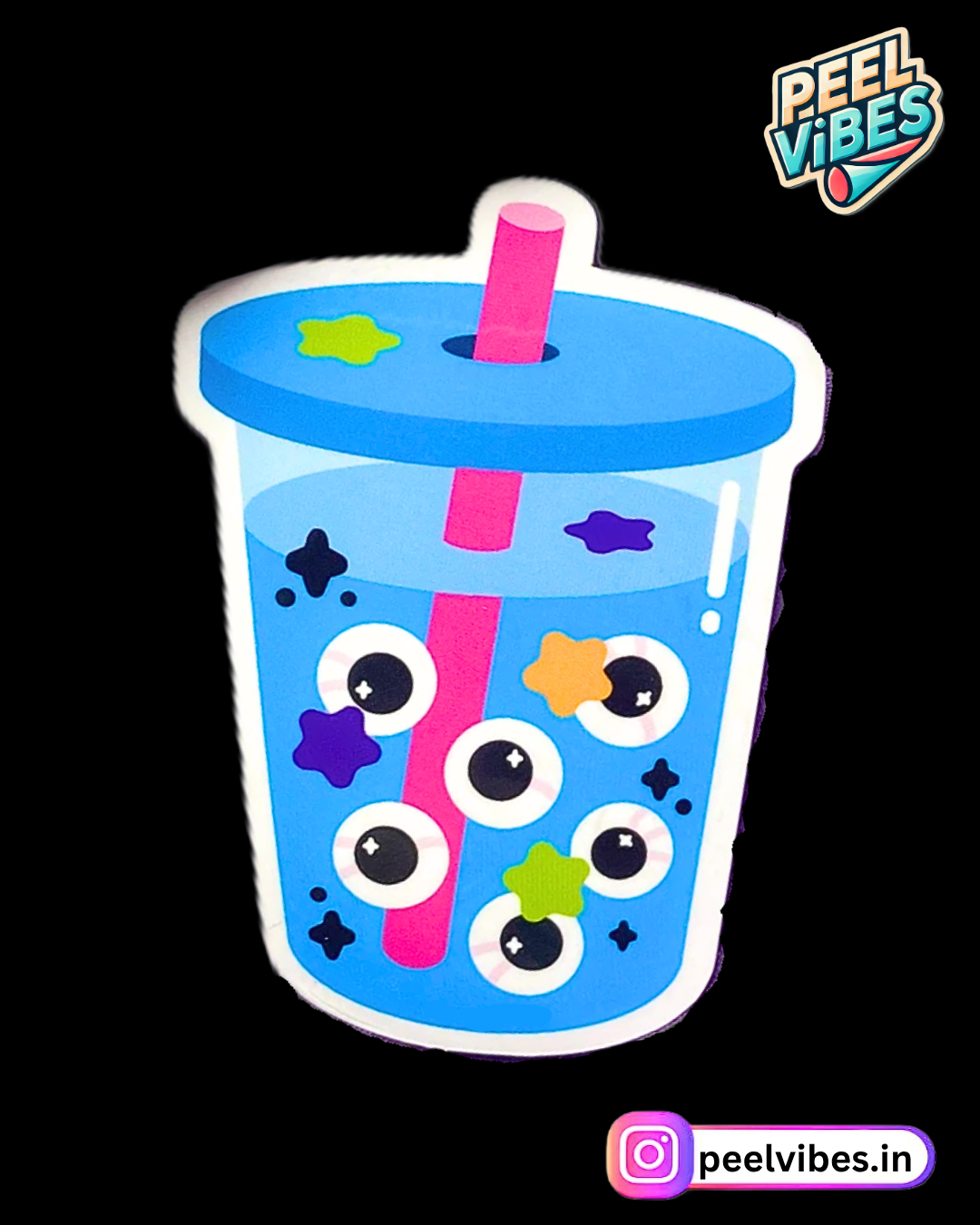 Eye Bubble Drink Sticker