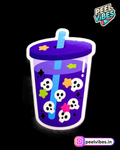 Ghost Bubble Drink Sticker