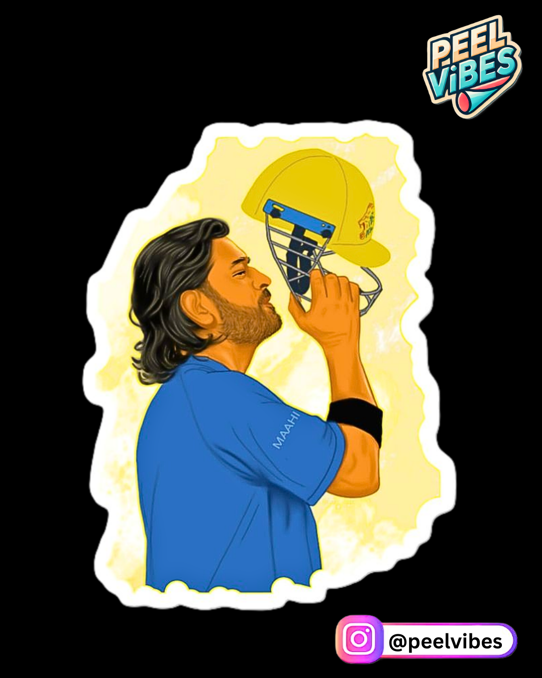 Dhoni Sticker Pack of 5