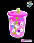 Cute Rabbit Bubble Drink Sticker