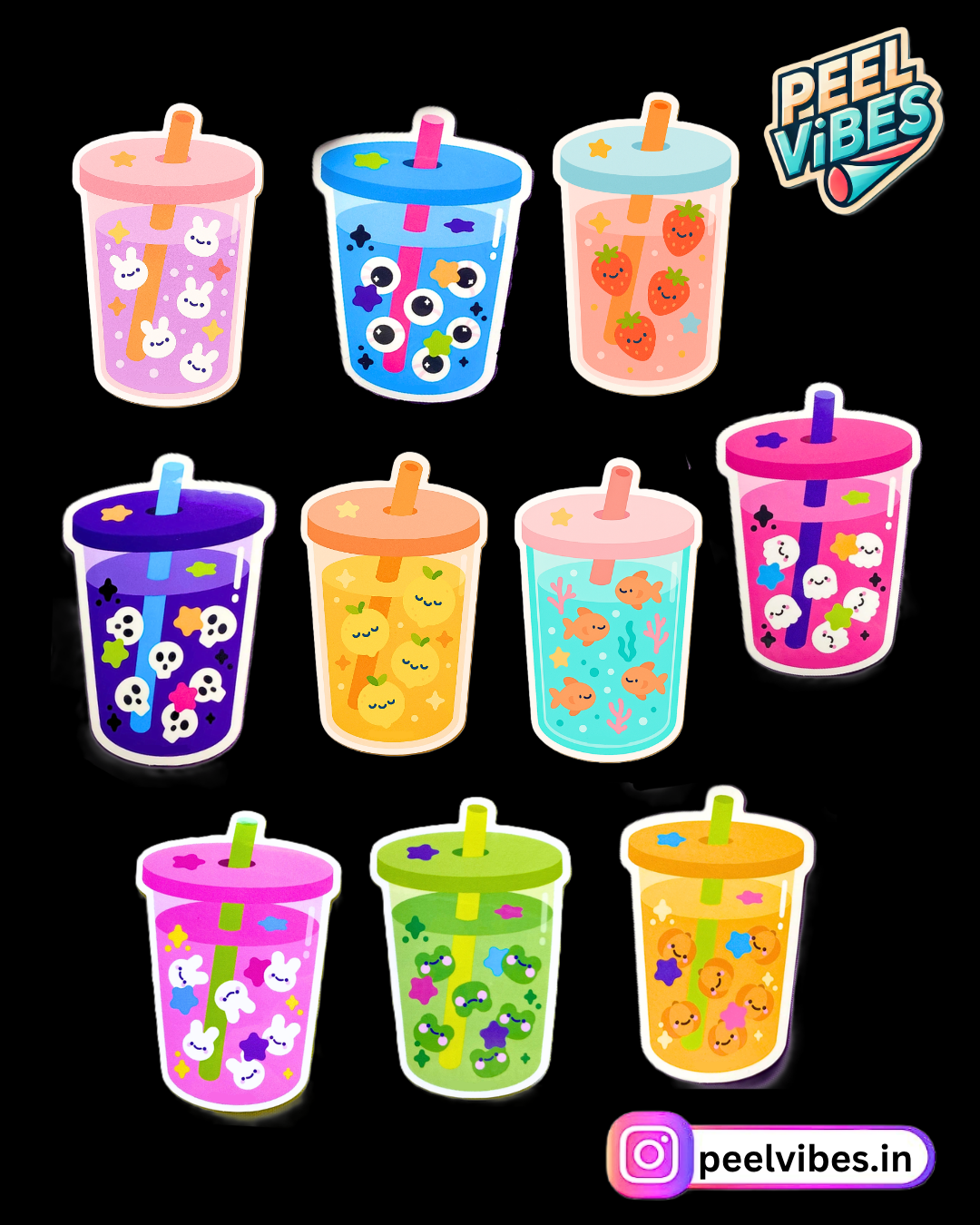 Cute Sticker Pack of 10