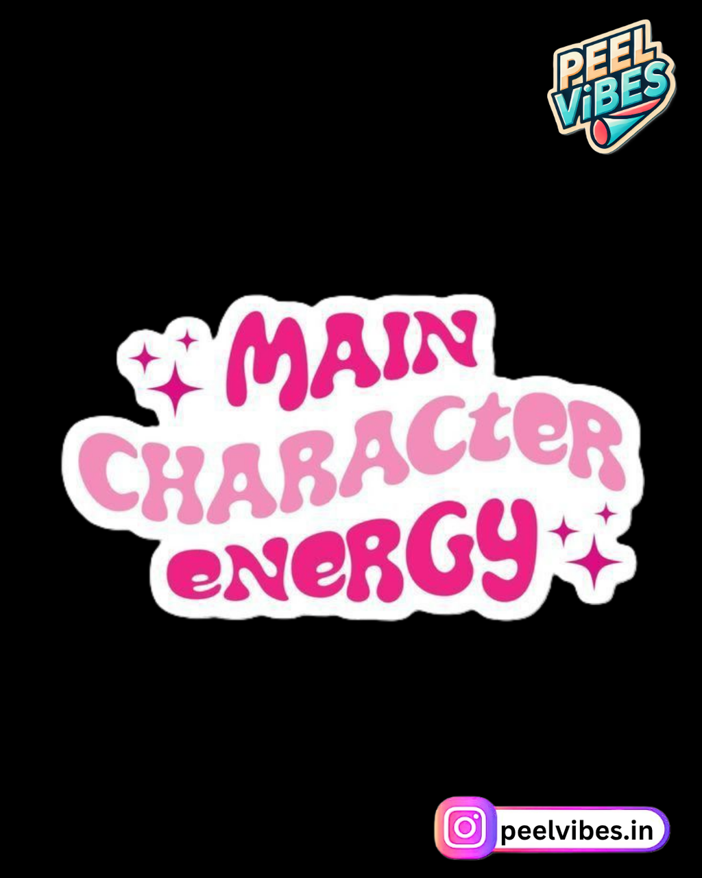 Main Character Energy Sticker