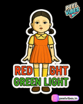 Red Light green light Doll Sticker