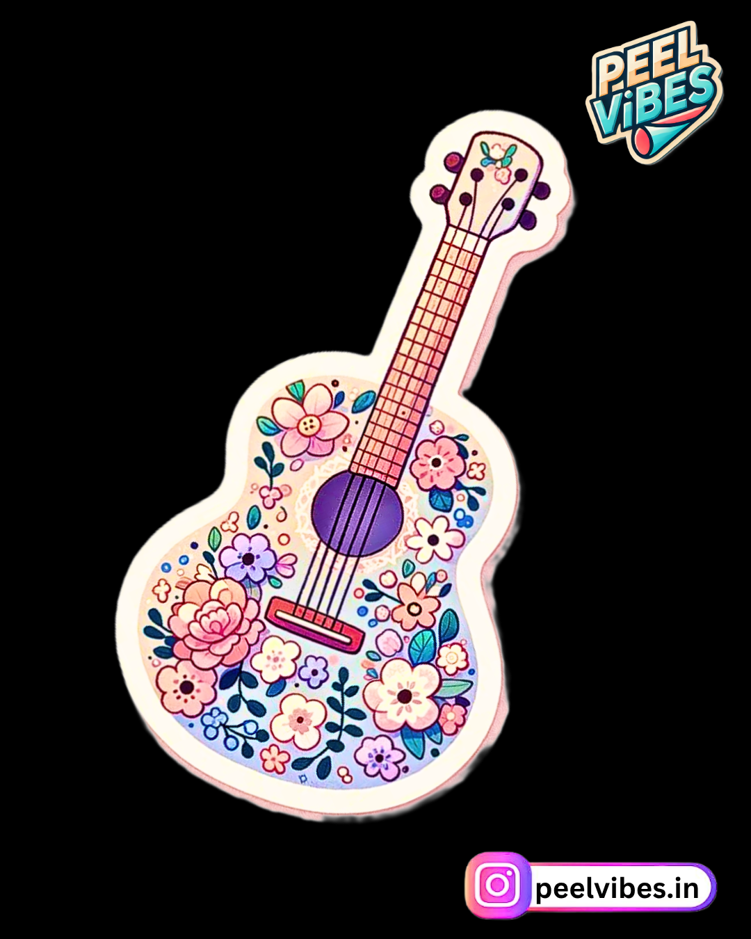 Aesthetic Guitar Sticker