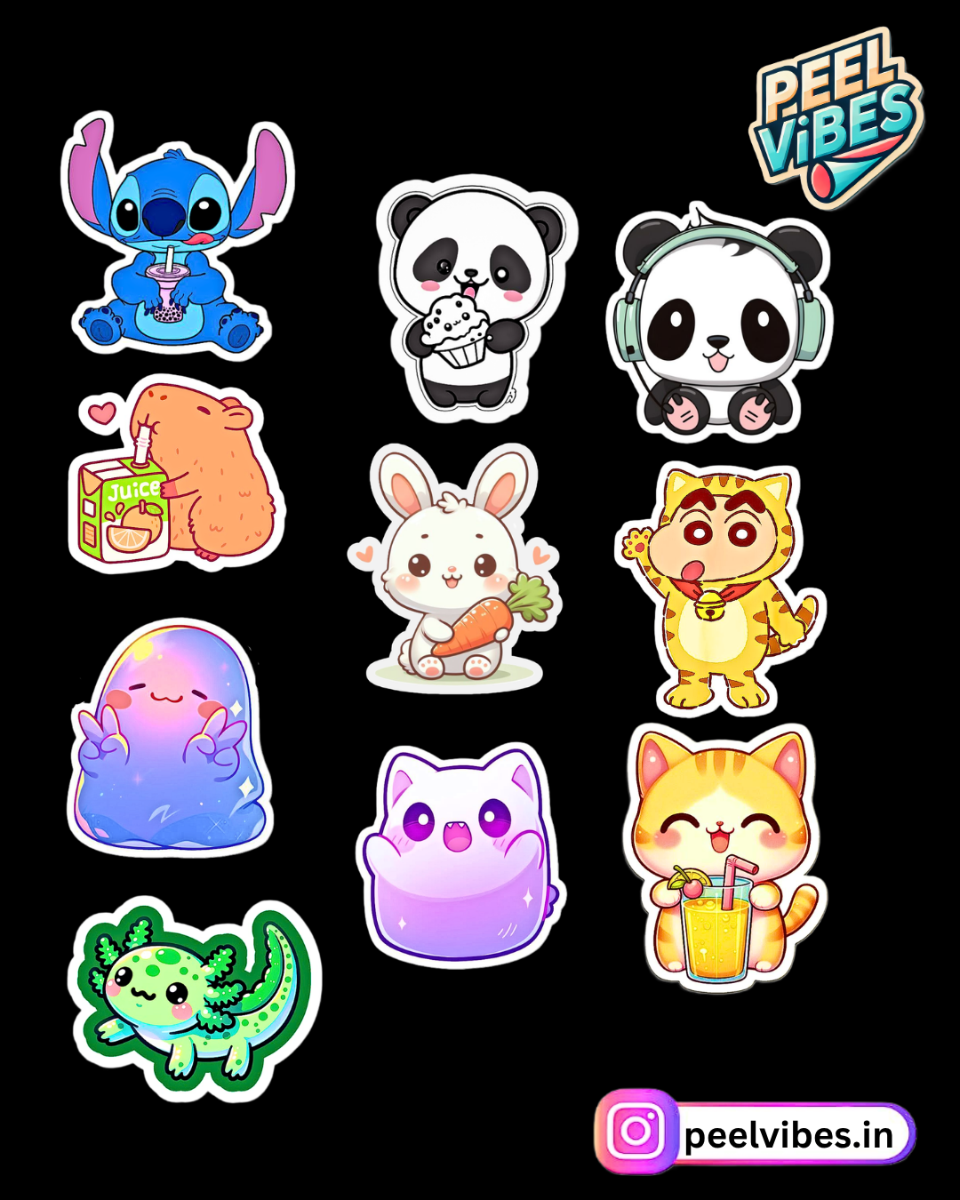 Cute Sticker Pack of 10